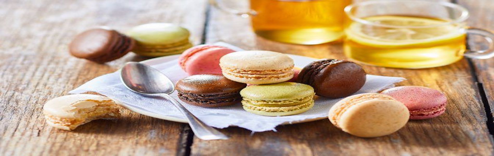 Français gastronomie macarons bandeau